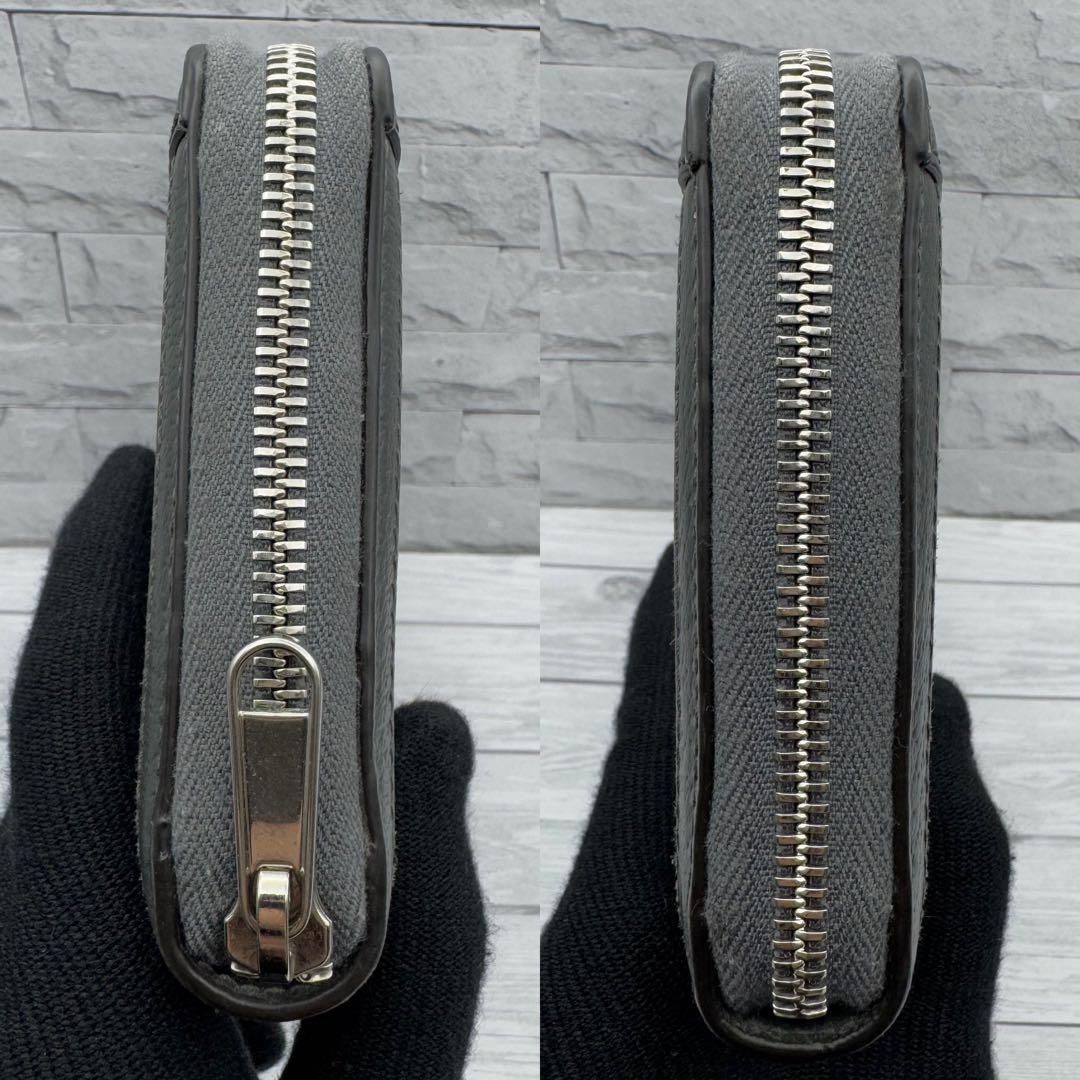【極美品】GUCCI GG柄　スプリーム オーガナイザー 長財布 グレー