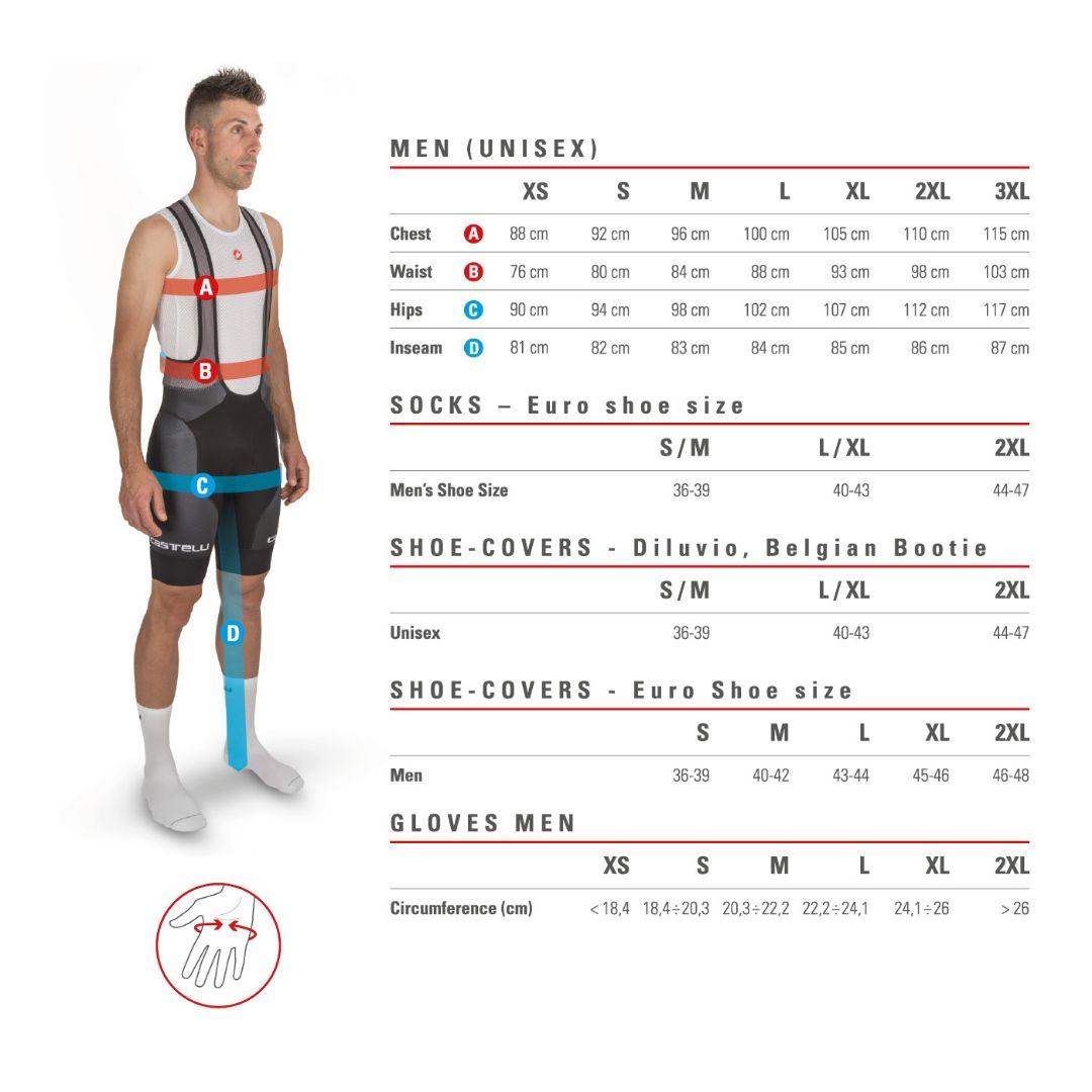 CASTELLI LW 2 ビブタイツ Sサイズ