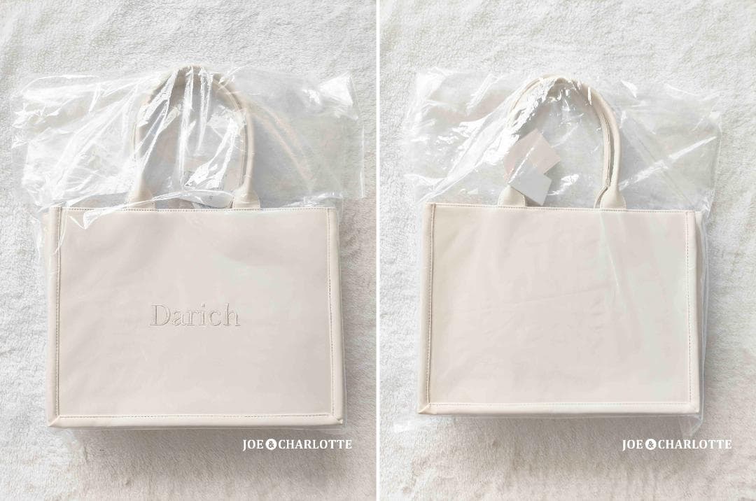 ダーリッチ Darich ロゴレザートートバッグ アイボリー IVO