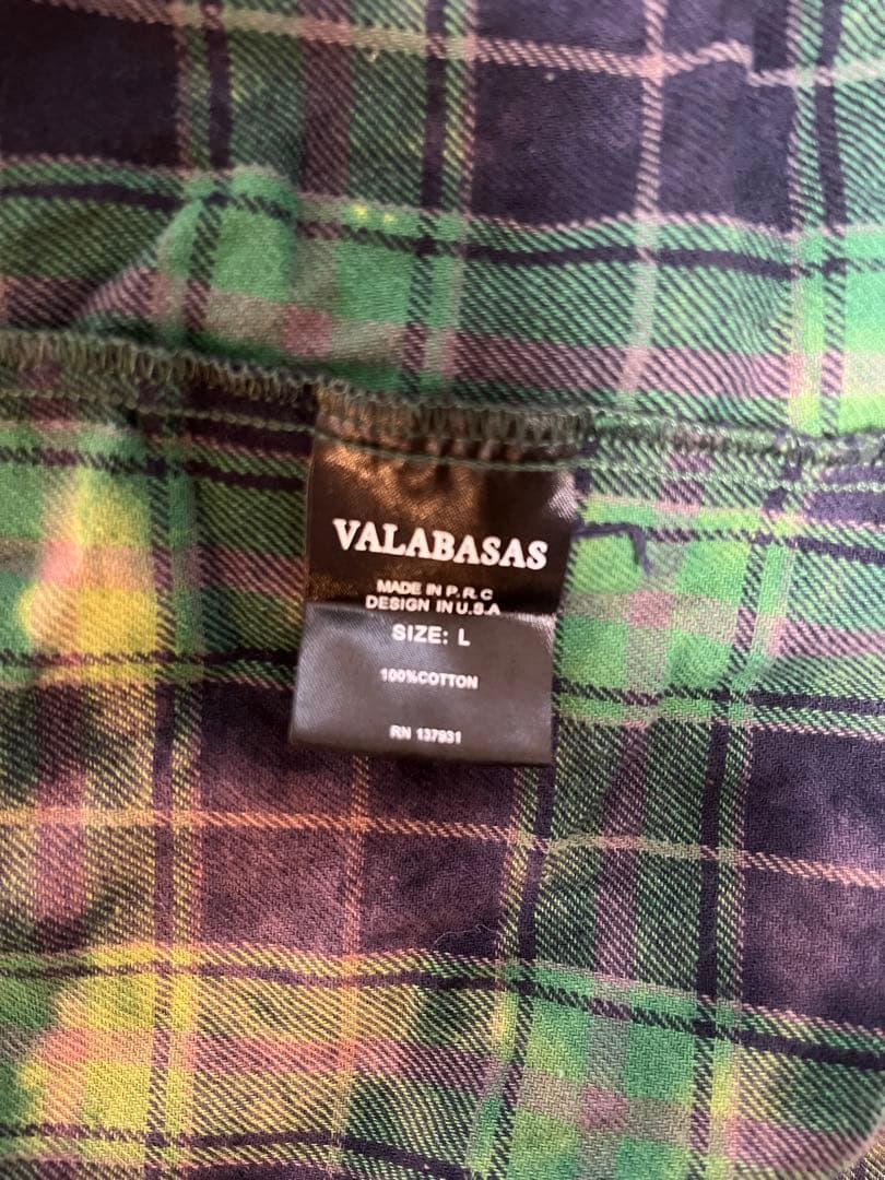 VALABASAS バラバサス ネルシャツ
