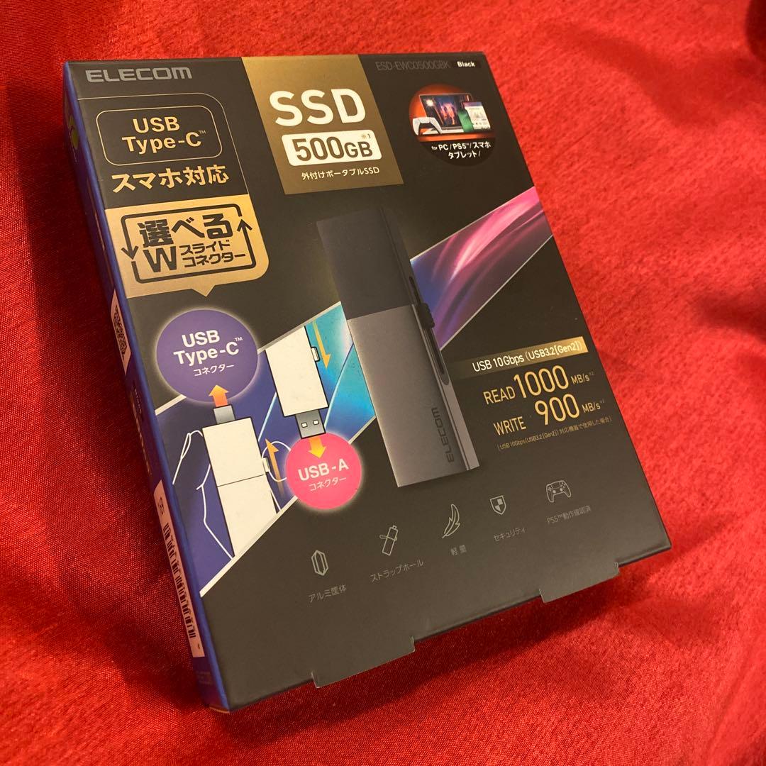 g*n様 【新品】ELECOM USB Type-C SSD500GB