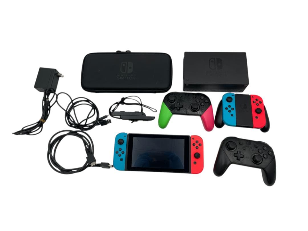初期化済み スイッチ 本体 プロコントローラー 2個 その他まとめ
