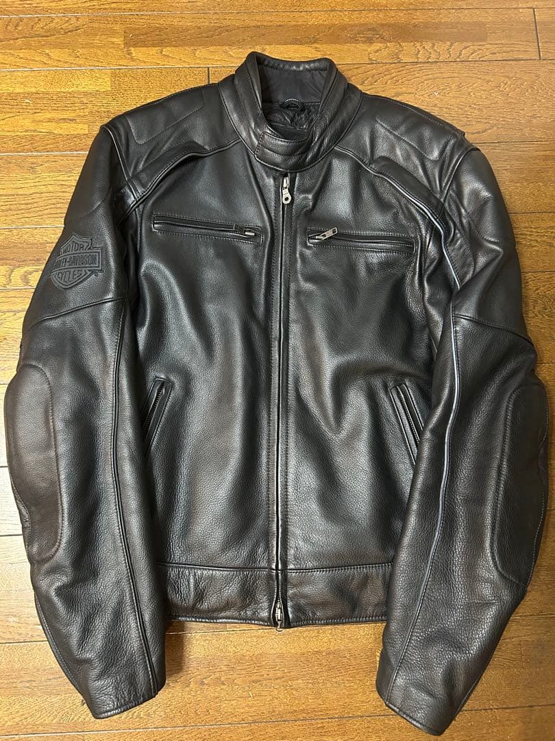 【希少　美品】ハーレーダビッドソン　ライダースジャケット　スカル