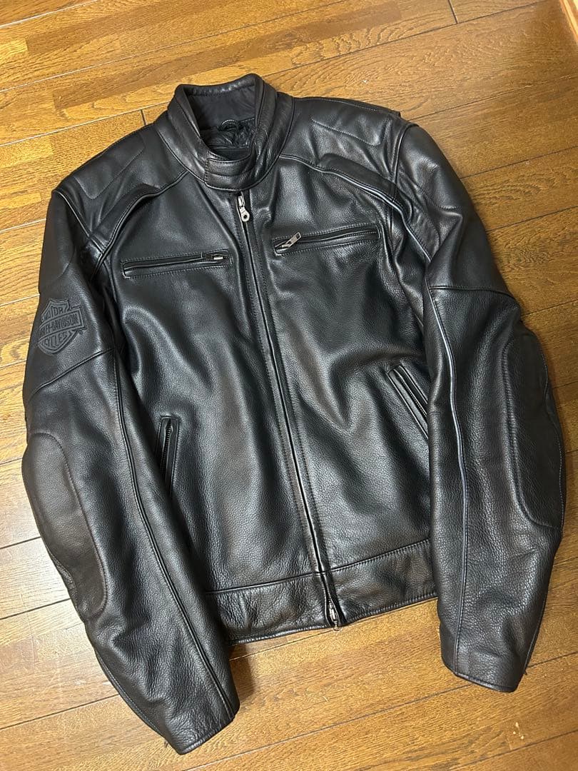 【希少　美品】ハーレーダビッドソン　ライダースジャケット　スカル