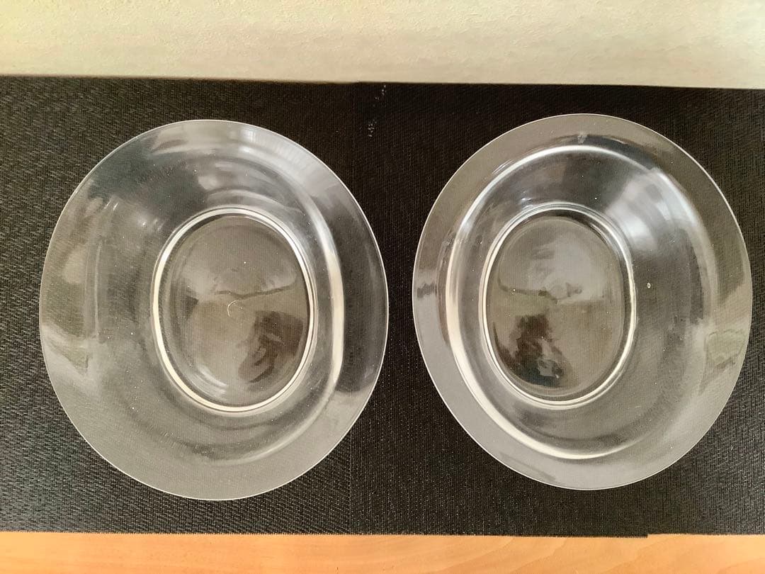 沖澤康平　ガラス製 オーバルボウル 2個セット