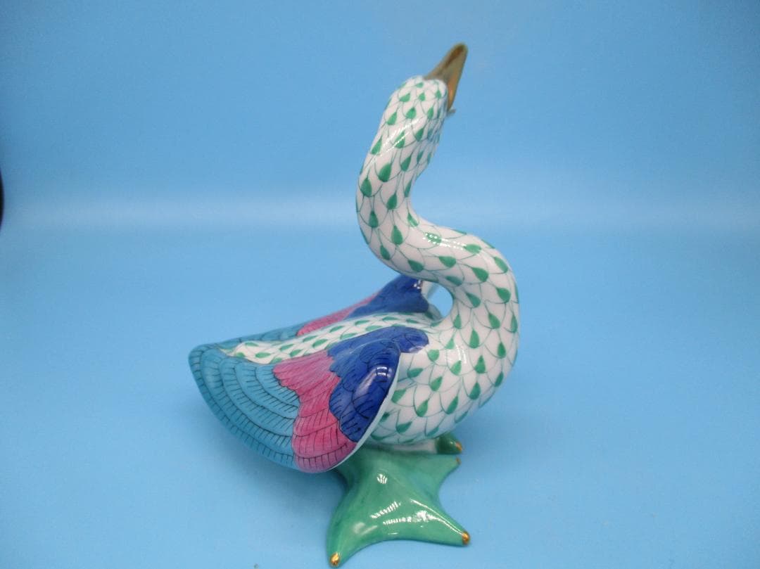 HEREND ヘレンド フィギュリン 鳥 置物 ハンガリー製 スワン