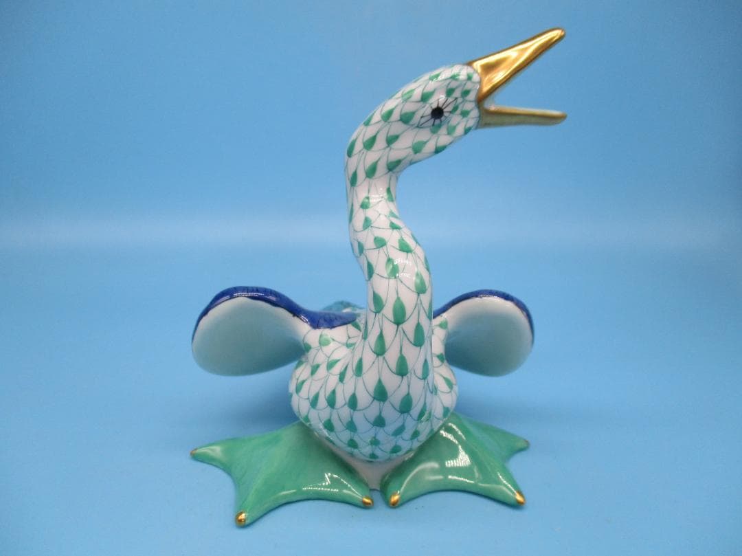 HEREND ヘレンド フィギュリン 鳥 置物 ハンガリー製 スワン