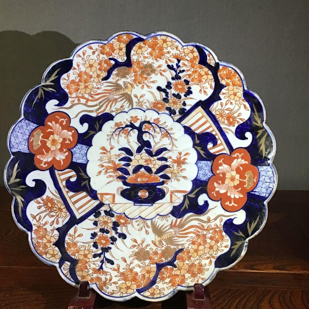 古伊万里　花篭手　江戸期
