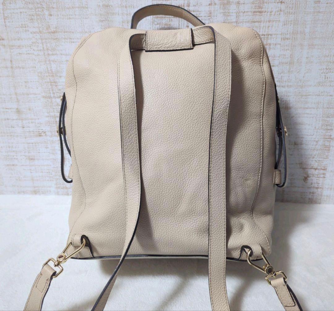 FURLA ベージュワンショルダー・リュック・ハンドバッグの3WAY