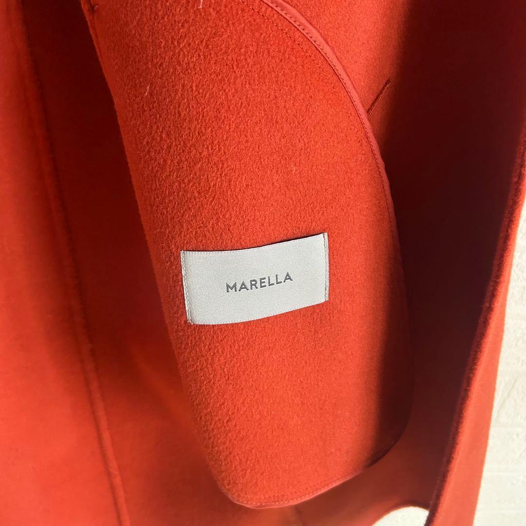 美品✨MARELLA ダブルフェイス　ロングコート　オレンジ　38