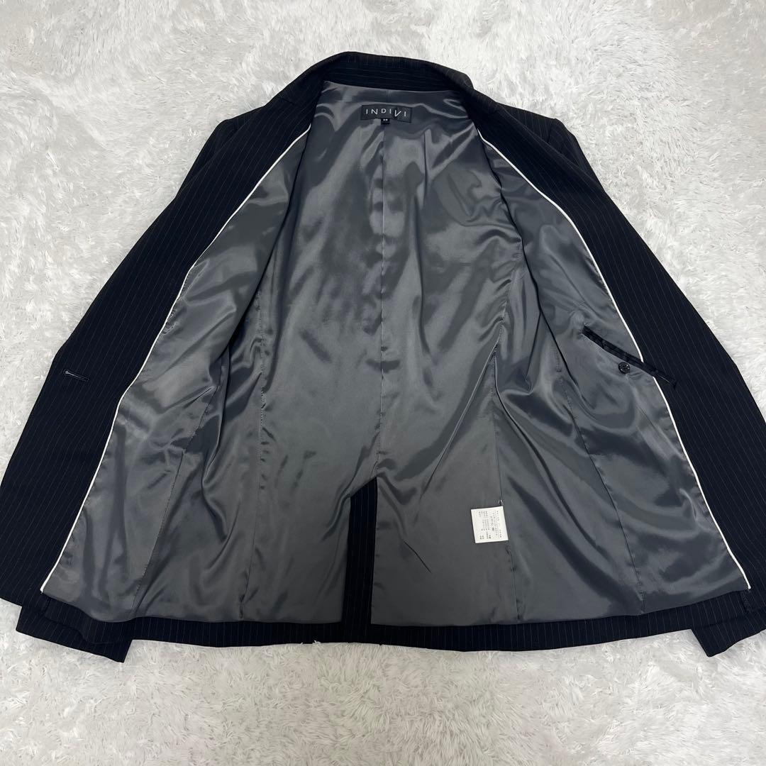 美品✨INDIVI (インディヴィ)ストライプスーツ セットアップ 3点セットM