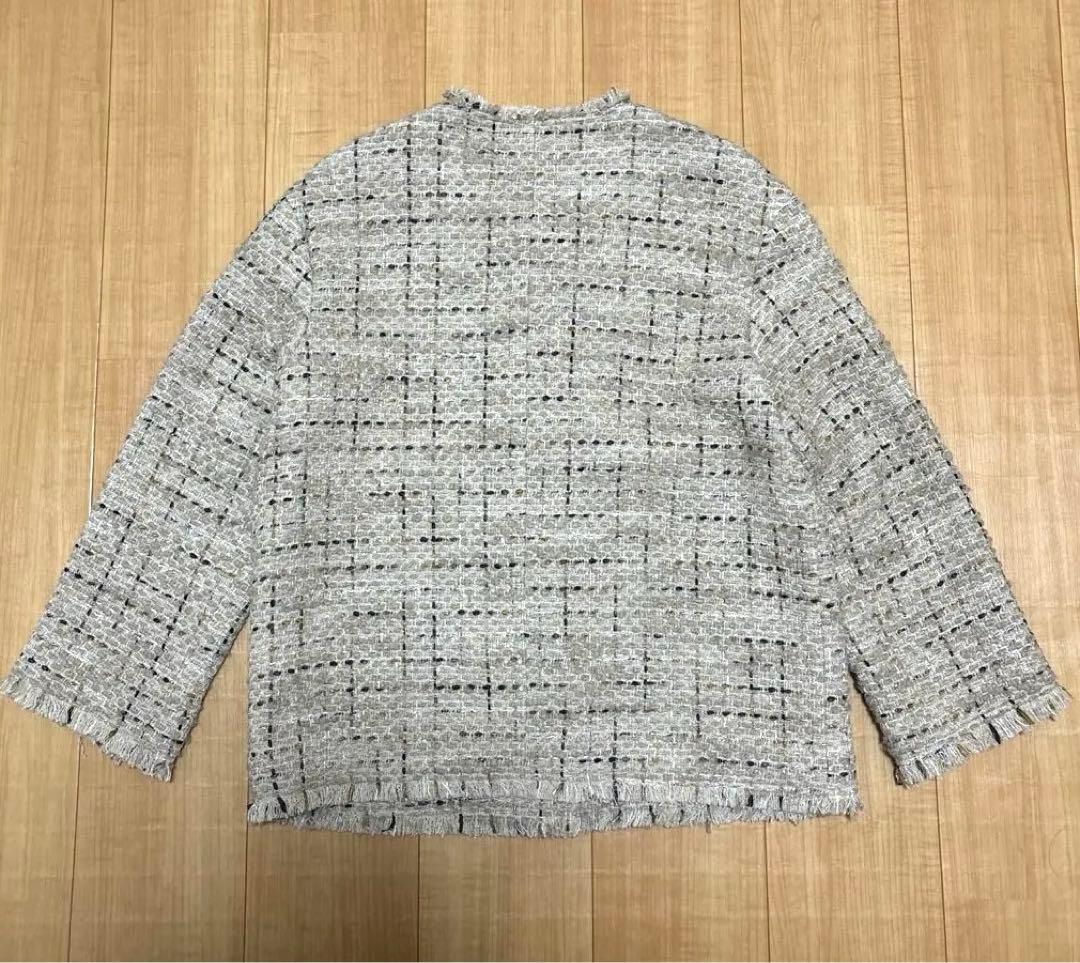 LESSAGE GIOLICA ラメツイードWIDEジャケット