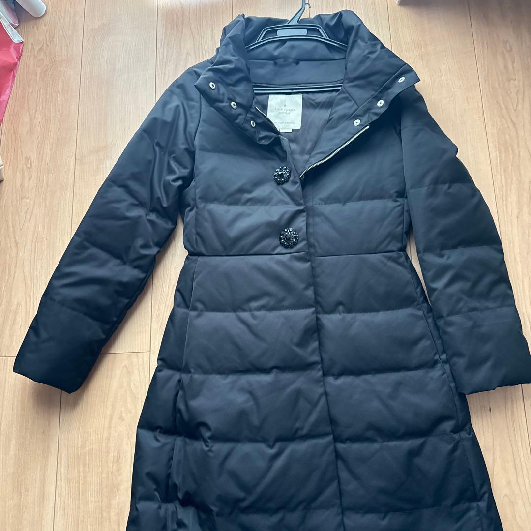 kate spade ブラック ダウンジャケット サイズ2 新品未使用　紙袋付き