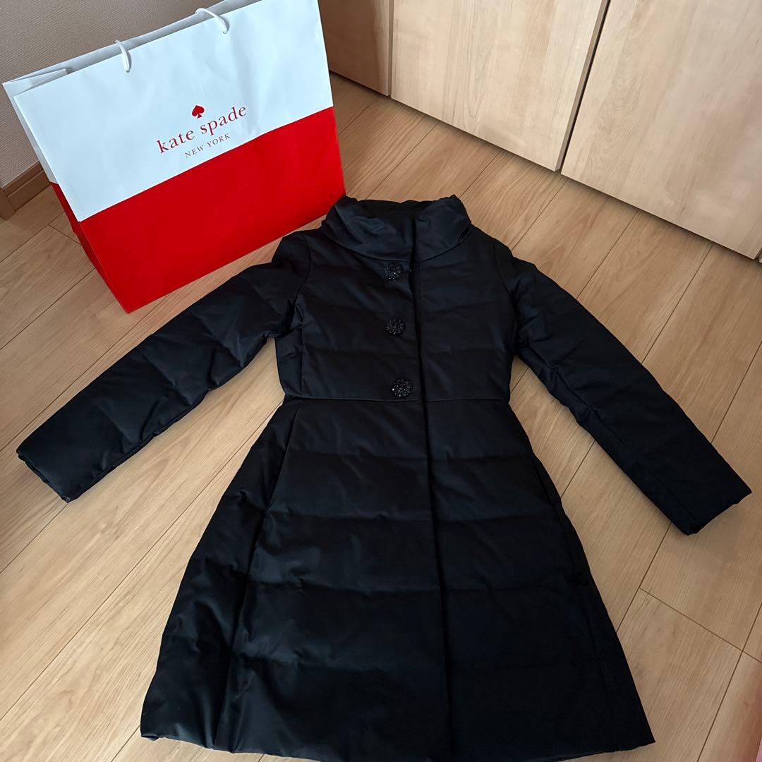 kate spade ブラック ダウンジャケット サイズ2 新品未使用　紙袋付き