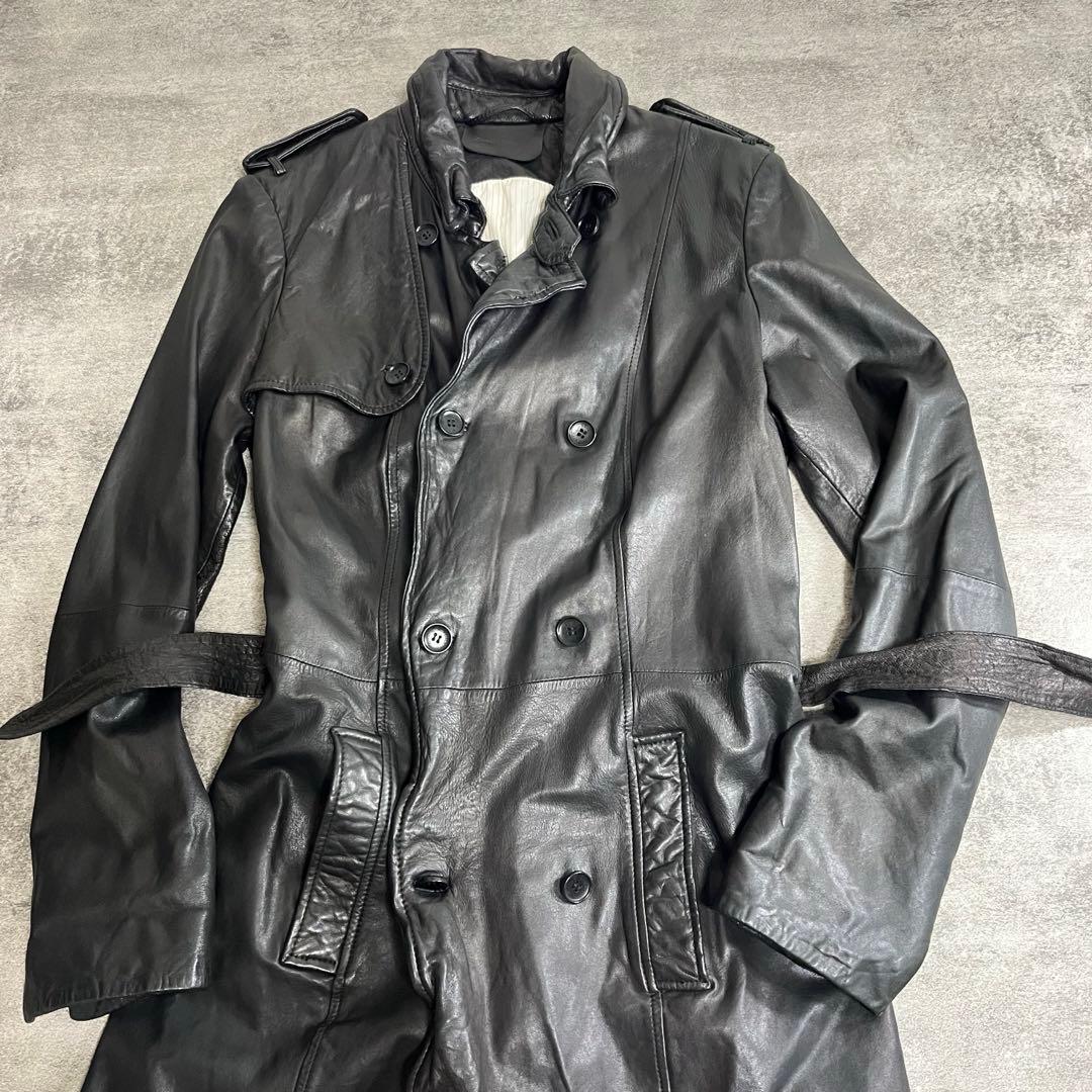 希少　zadig&voltaire レディース　レザーコート　ブラック　y2k