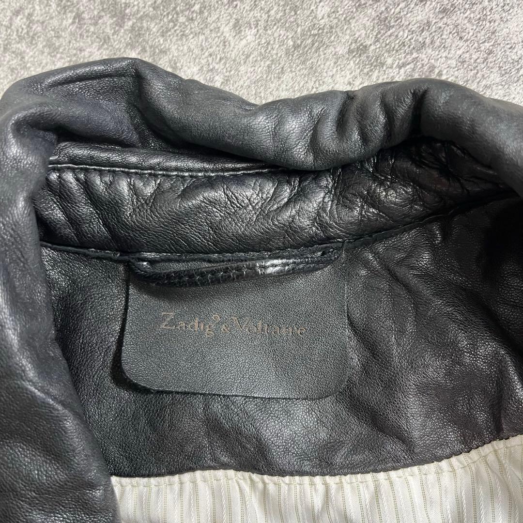 希少　zadig&voltaire レディース　レザーコート　ブラック　y2k
