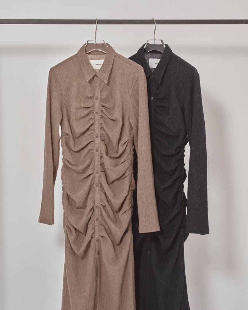 ワンピース TODAYFUL Wool Gather Shirtsdress