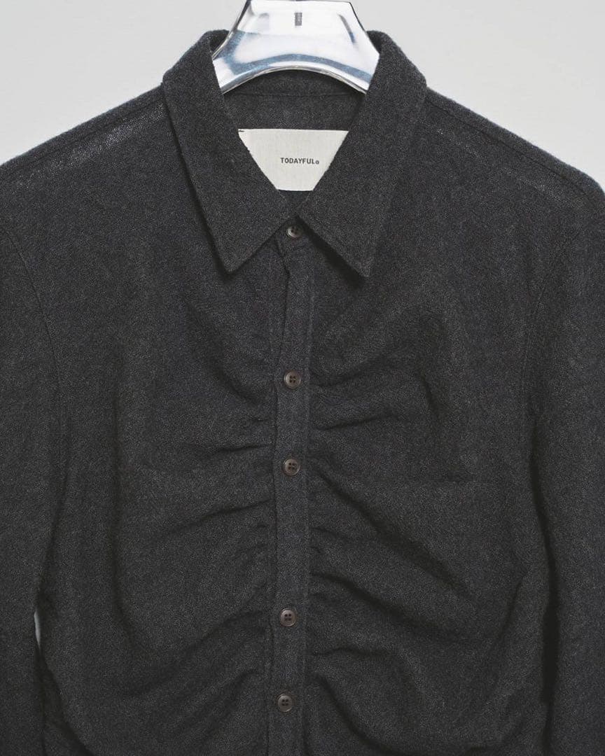 ワンピース TODAYFUL Wool Gather Shirtsdress