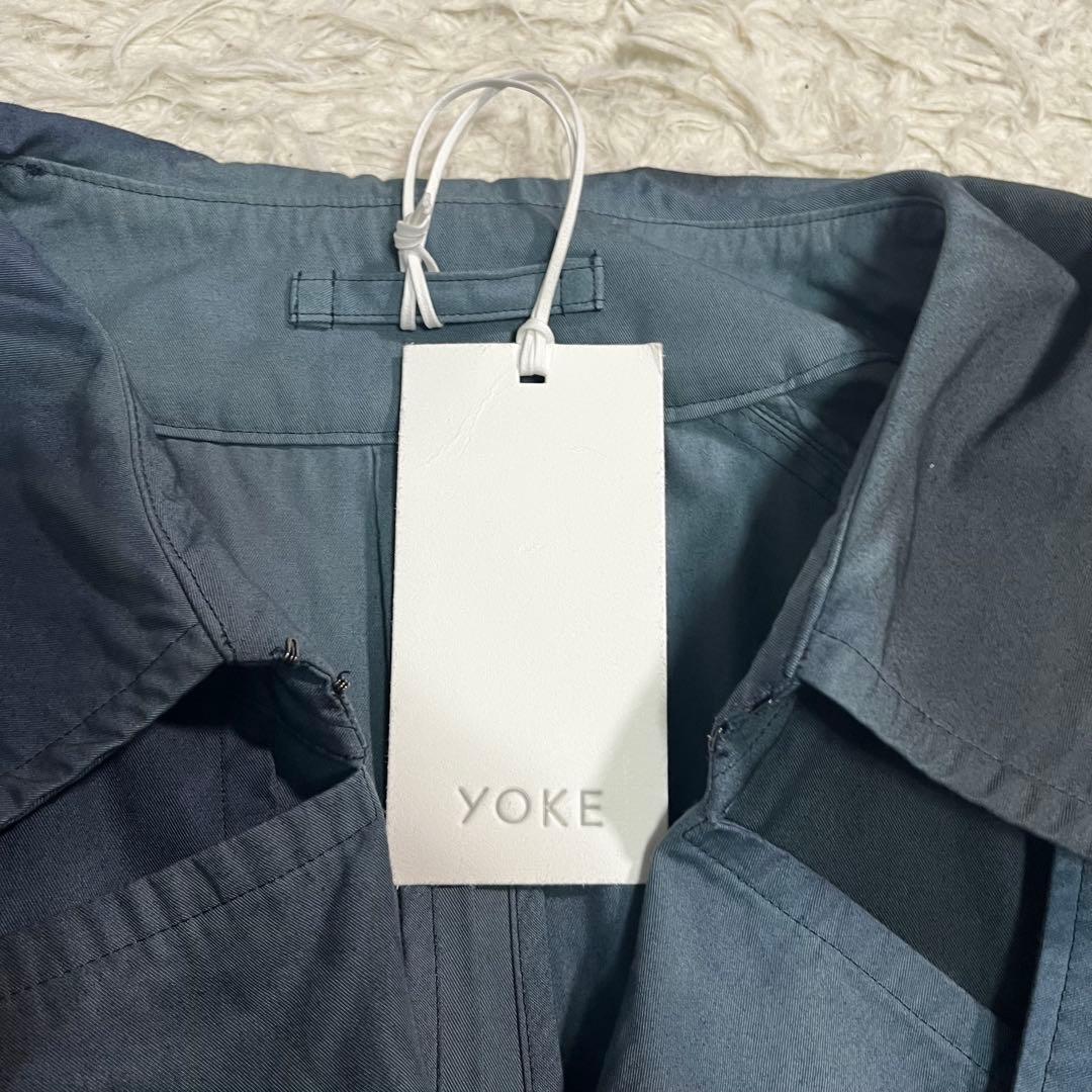 【新品タグ付き】YOKE ヨーク　SPRAY PRINTED TRENCH SP