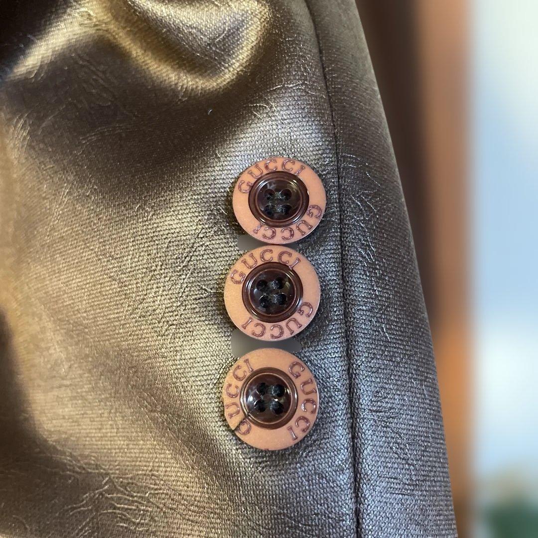 GUCCI ブラウン ロングジャケット
