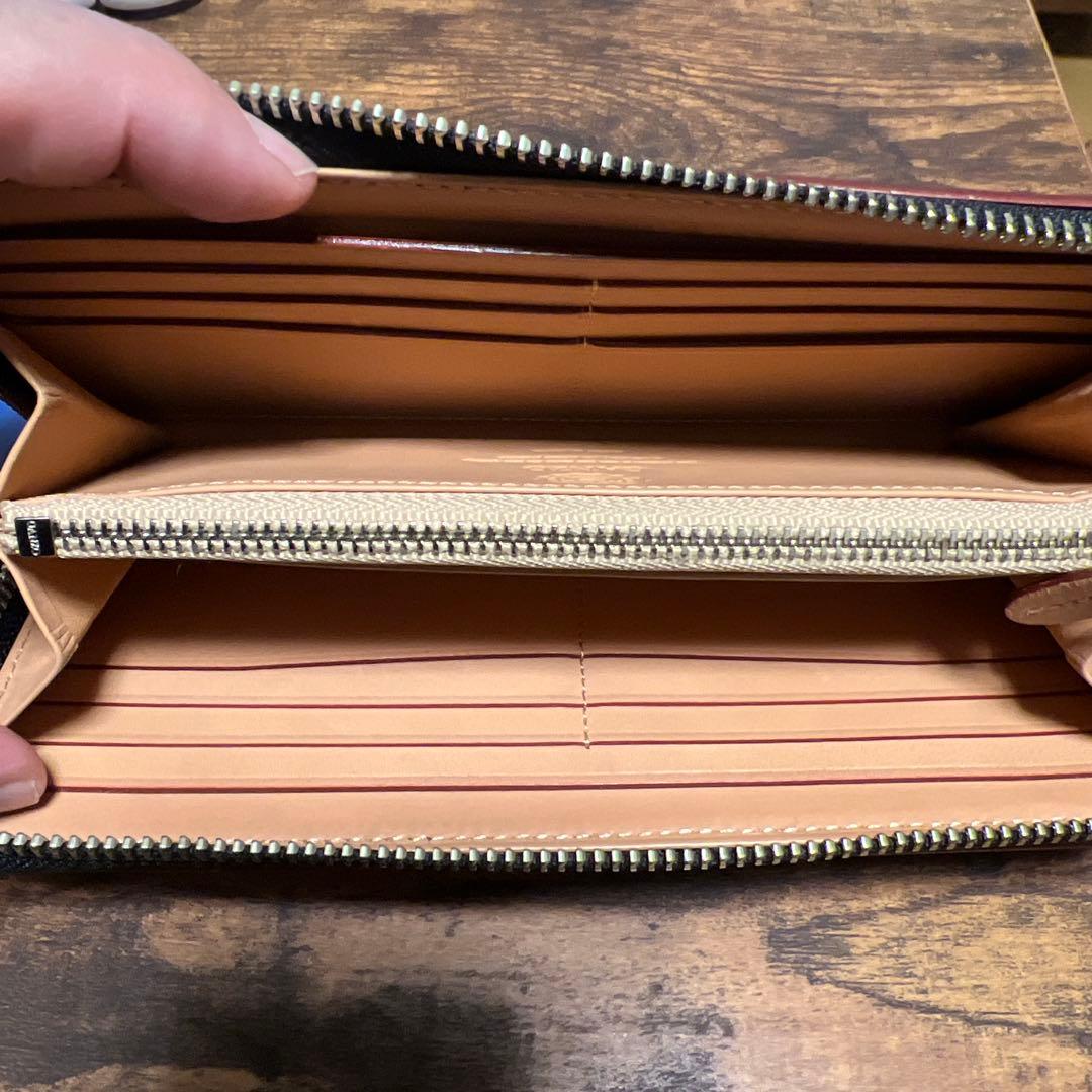 美品　GANZO ガンゾ　長財布　ラウンドファスナー おまけ付き
