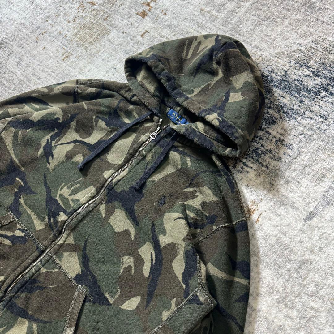 POLO Ralph Lauren ラルフローレン ジップパーカー カモ柄