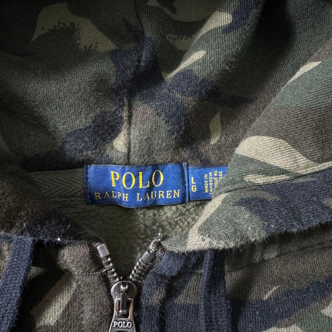 POLO Ralph Lauren ラルフローレン ジップパーカー カモ柄