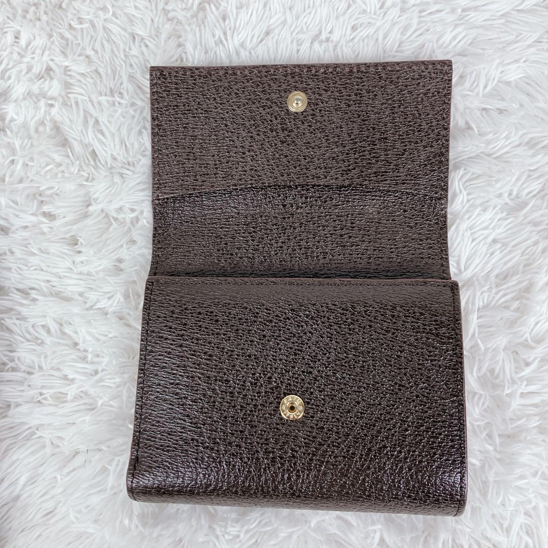 極美品✨ヴィヴィアンウエストウッド 三つ折り財布 ブラウンがま口 ビッグオーブ