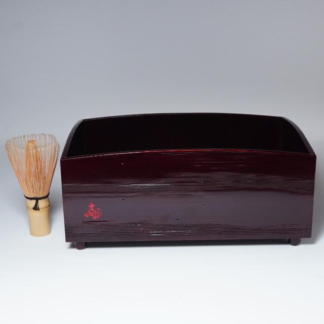 妙喜庵待庵古材櫛型煙草盆　武田士延御書付　不賢斎　共箱　茶道具　莨盆