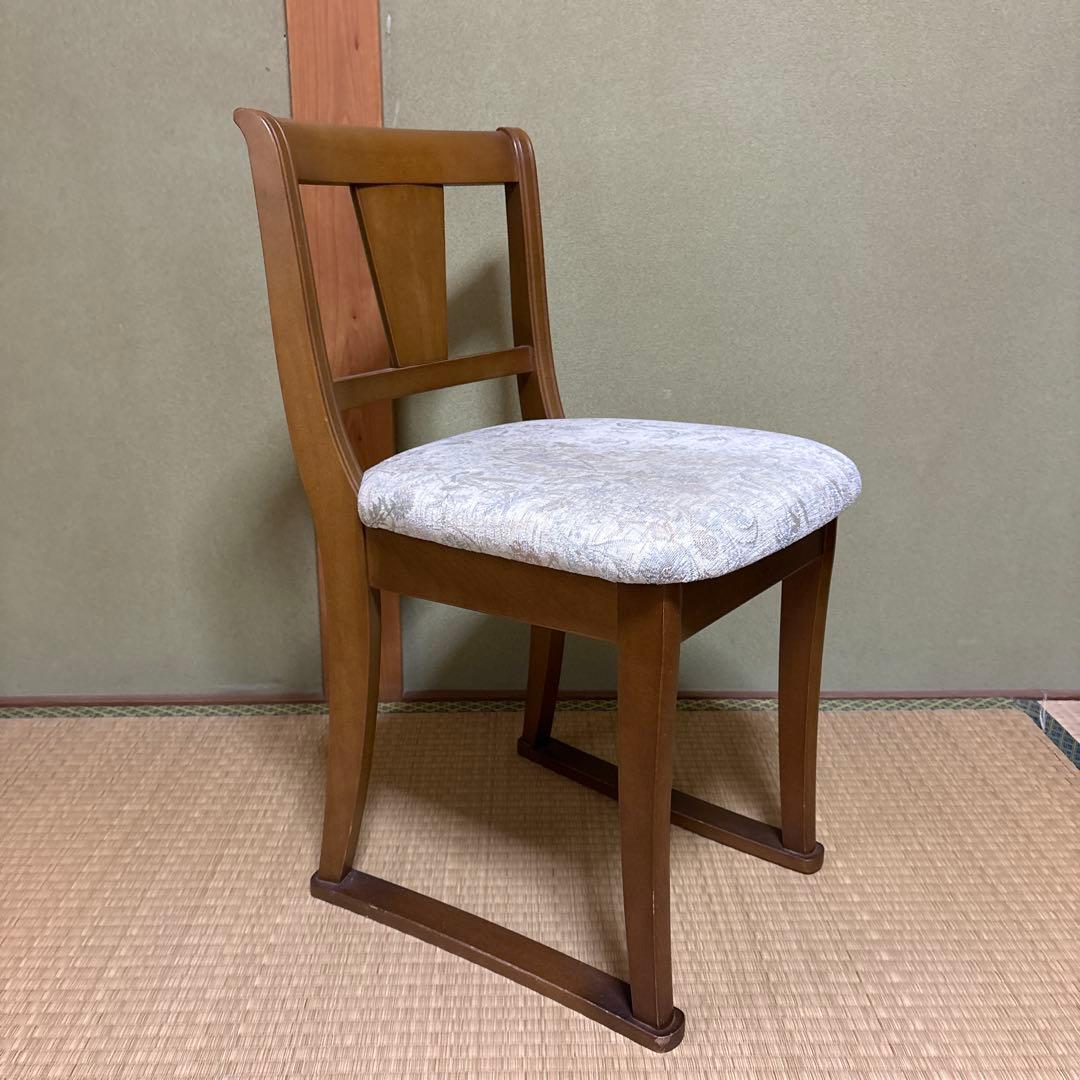 ブラウン 木製 ダイニングチェア ビオラ アイボリー KG-TS-0160 1脚