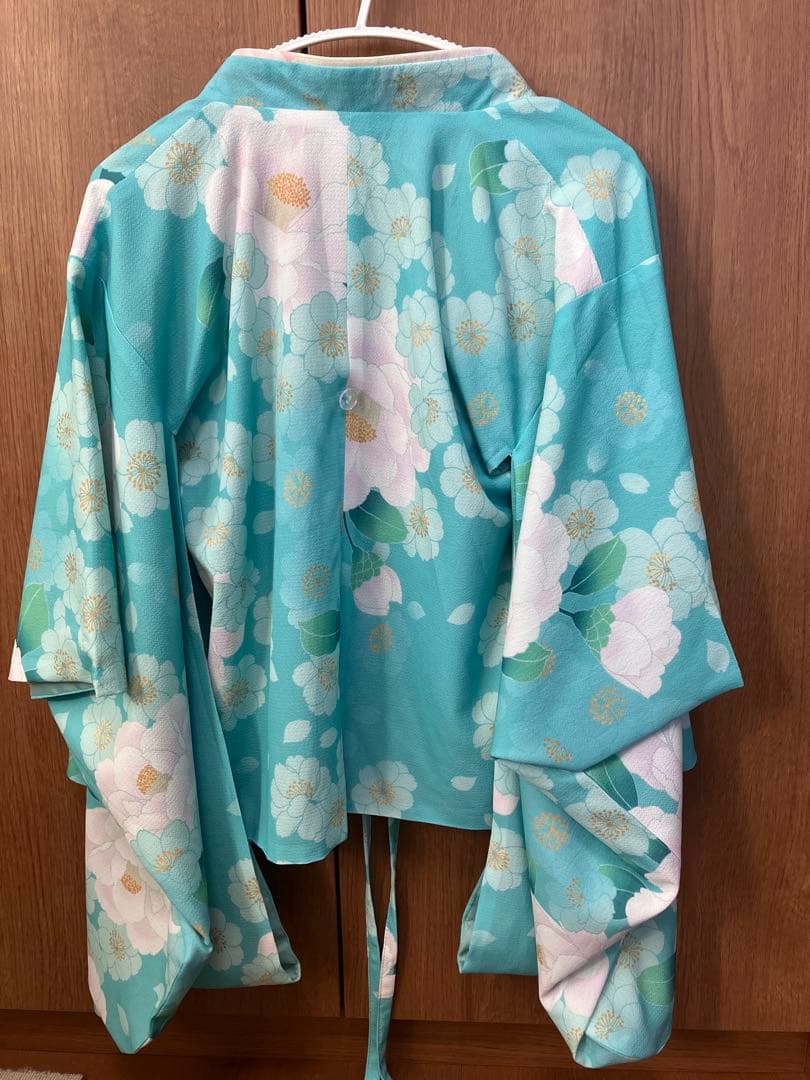 Catharine Cottage 八重桜薄青上着×桃色袴　120 ブーツ付