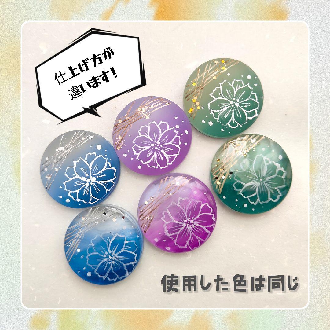 【897】ハンドメイド　レジン　ヘアゴム　ポニーフック