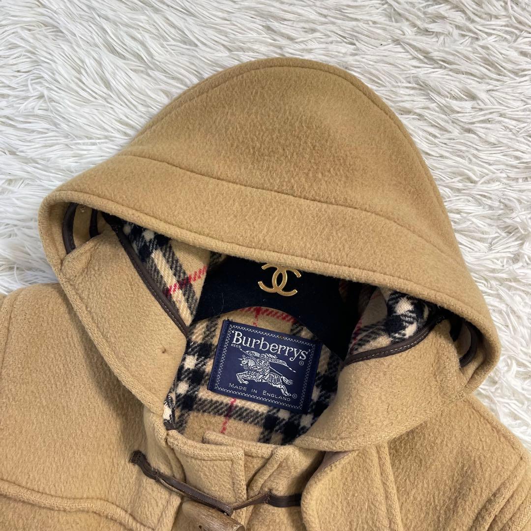 美品✨バーバリーズ　ダッフルコート　ノバチェック　キャメル　ウール　英国製