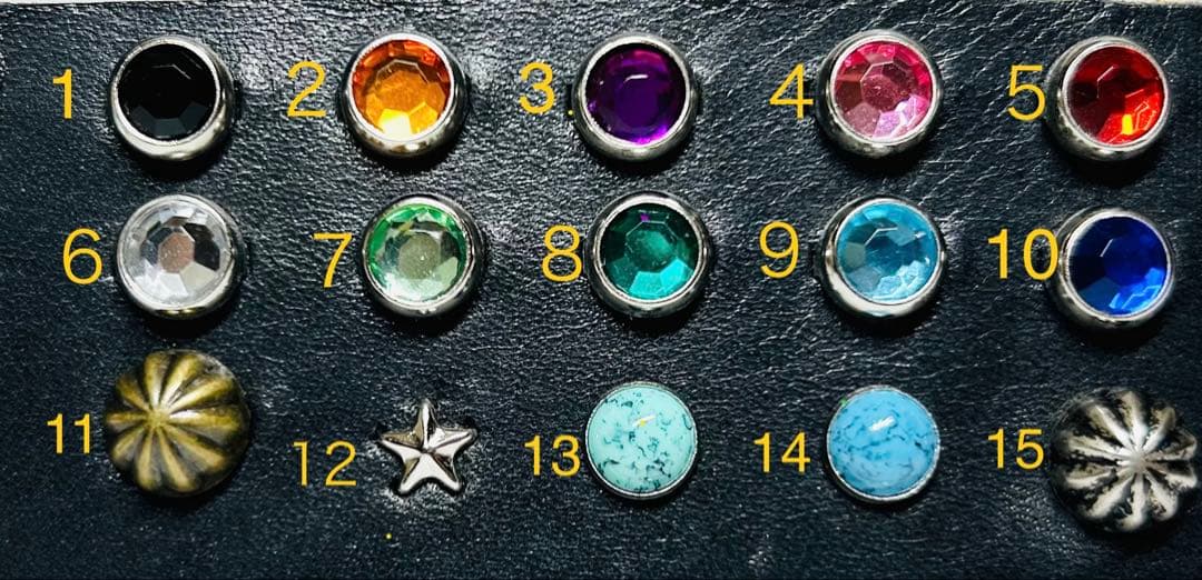 スタッズナローベルト22mm幅　ダブルリーフhtcナロー好き