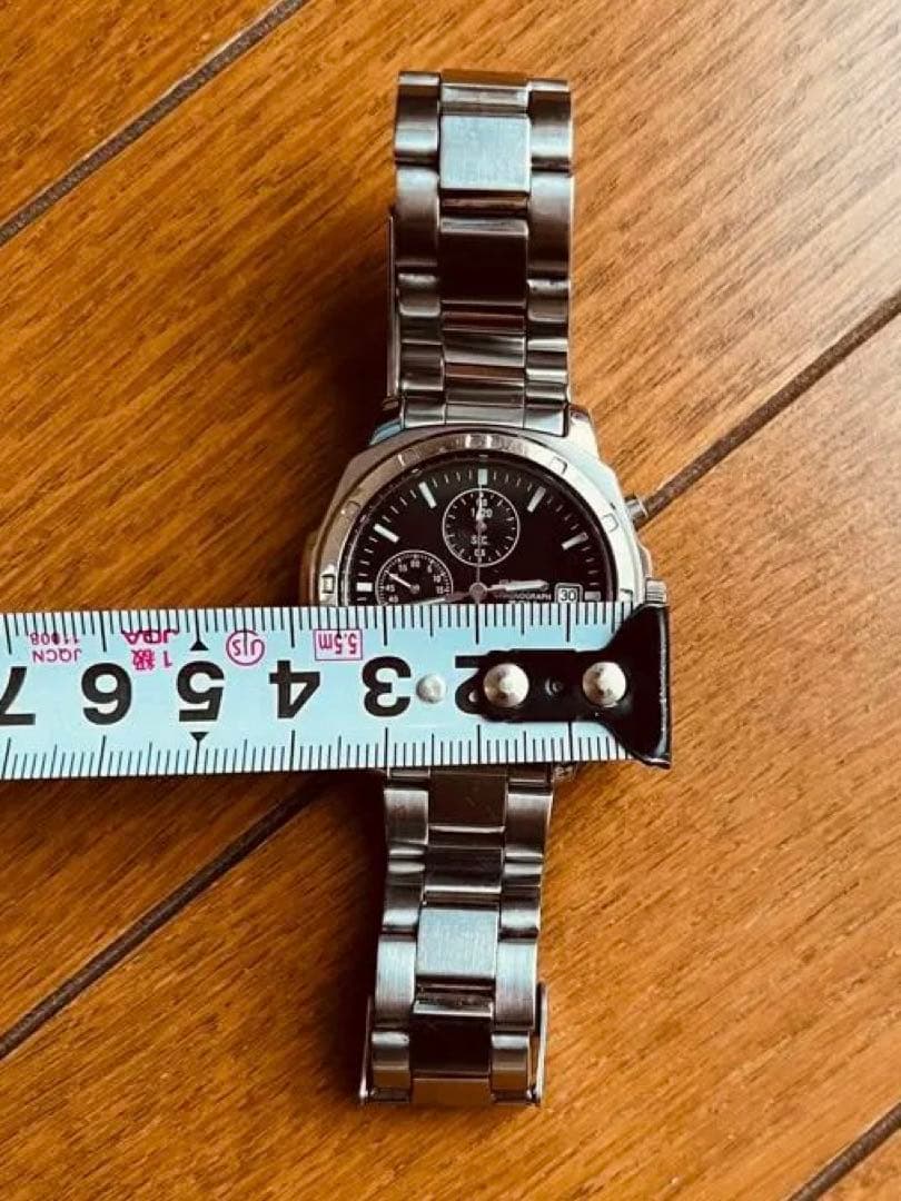 SEIKO クロノグラフ 時計 ブラック