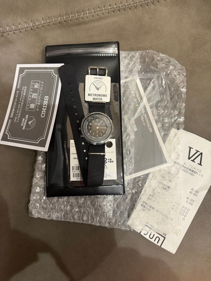 黒 SEIKO Metronome Watch Fragment Edition