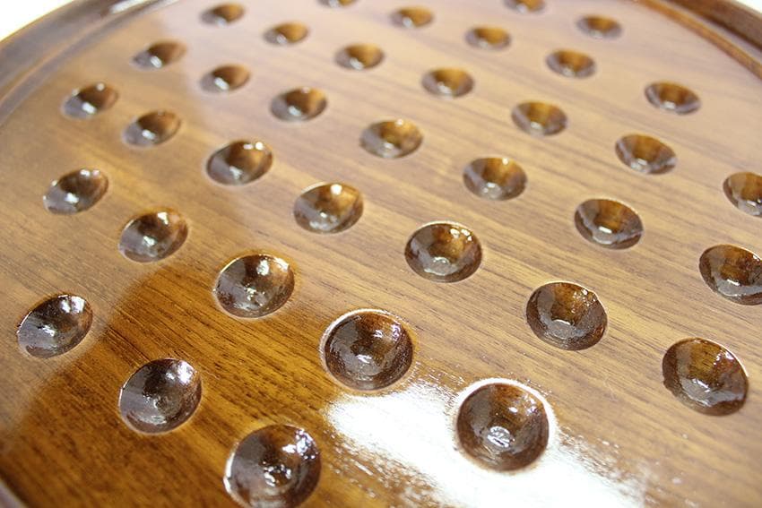 チーク一枚板*おうち時間*暇つぶし*発想力◇ソリティアボード（台のみ）