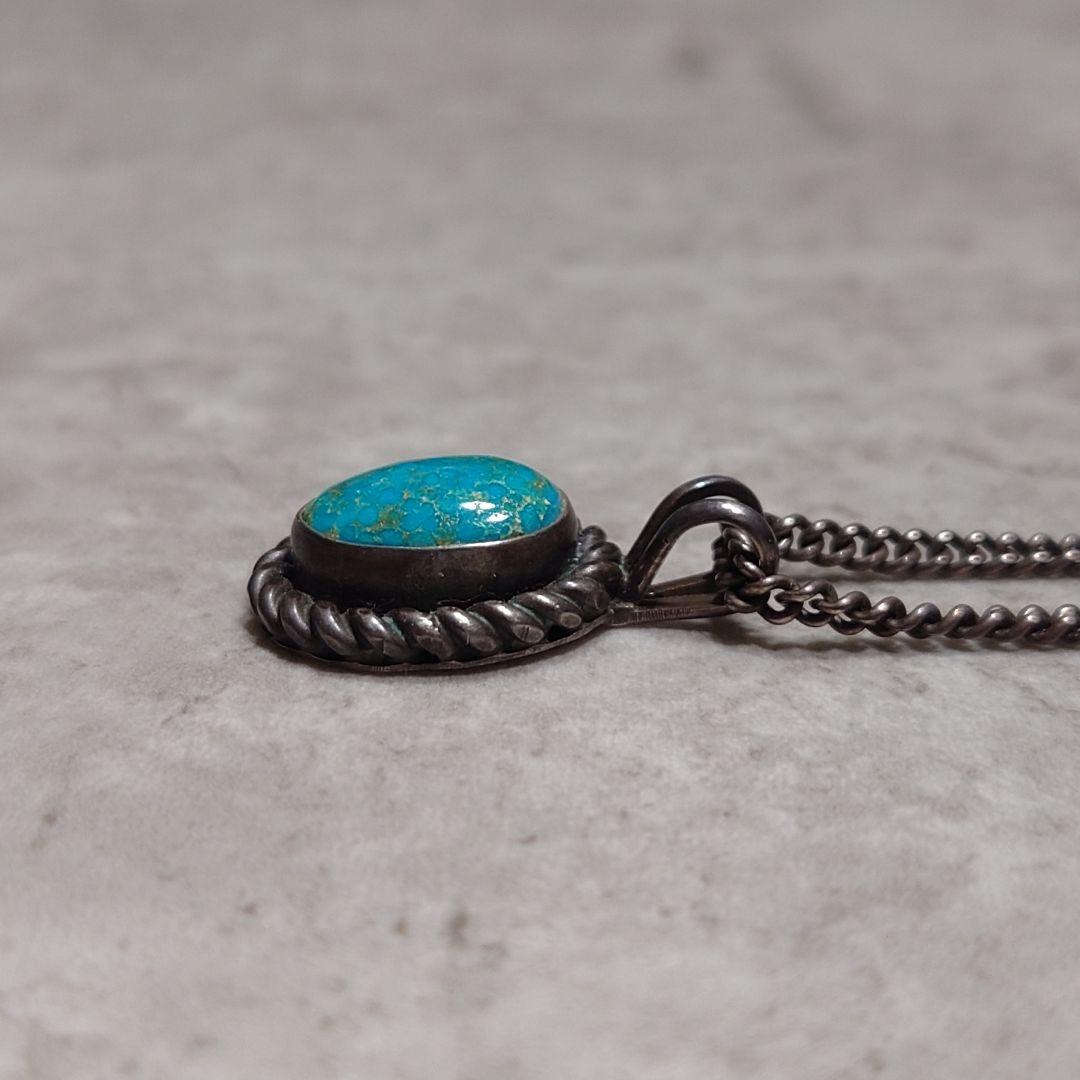NAVAJO Fred Peters ターコイズネックレス SILVER925