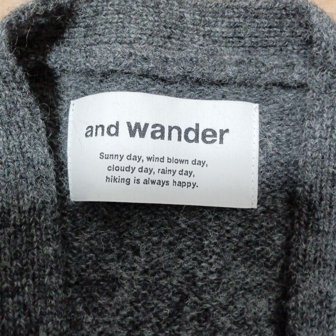 トップス and wander Shetland wool cardigan 2XL