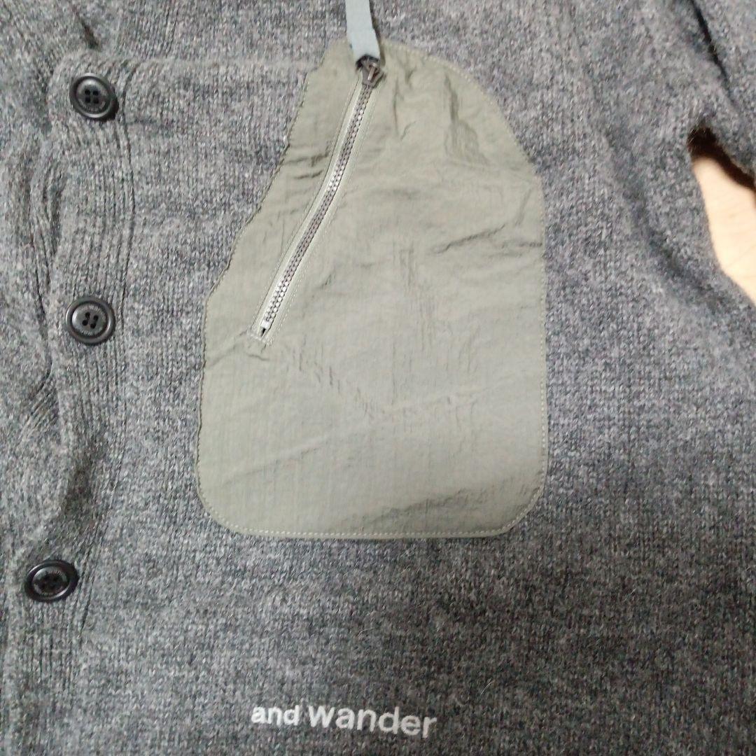 トップス and wander Shetland wool cardigan 2XL