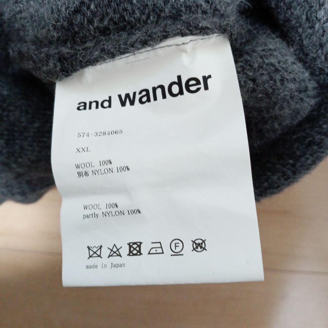 トップス and wander Shetland wool cardigan 2XL
