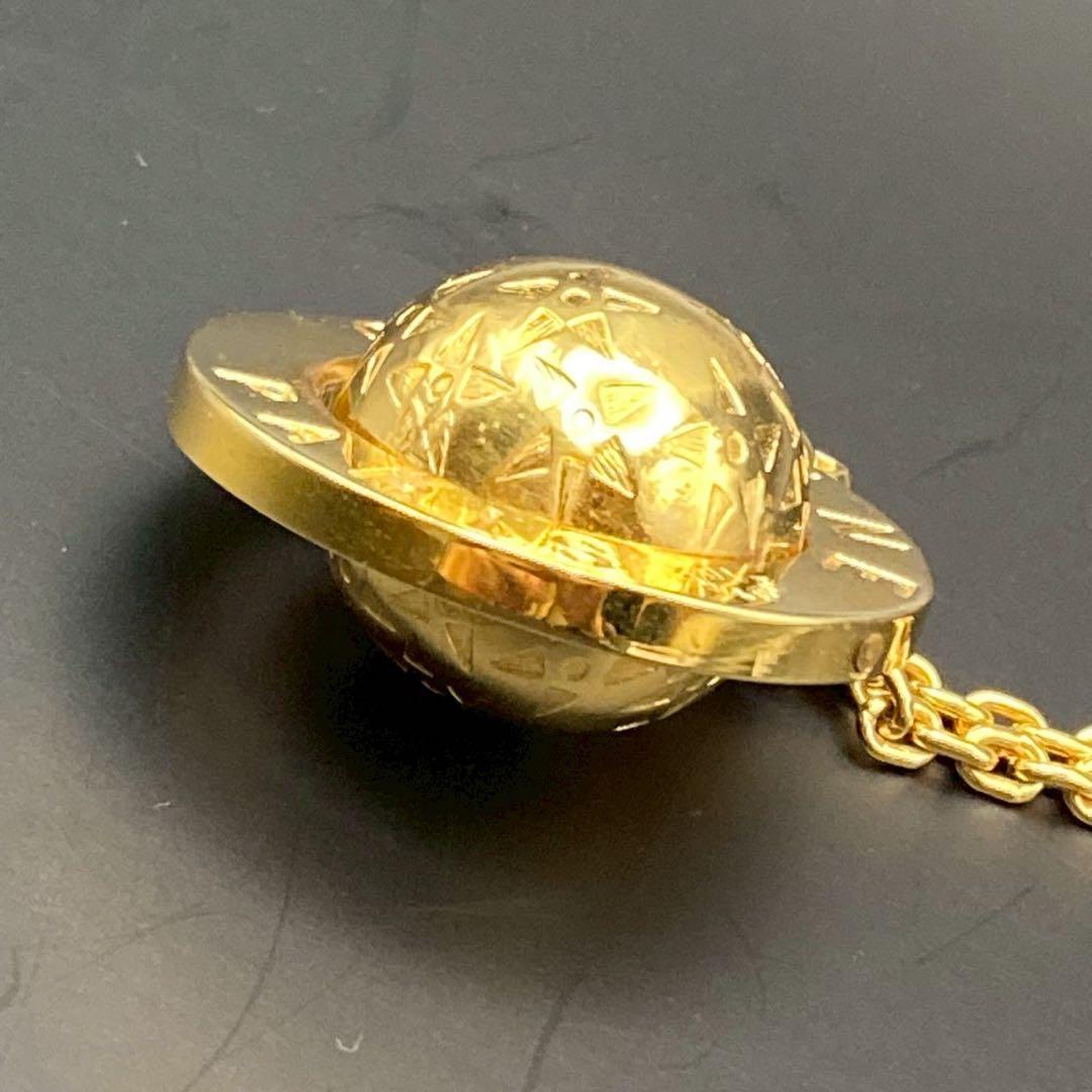 【美品】セリーヌ　バッグチャーム　スターボール　ゴールド　キーリング　回転