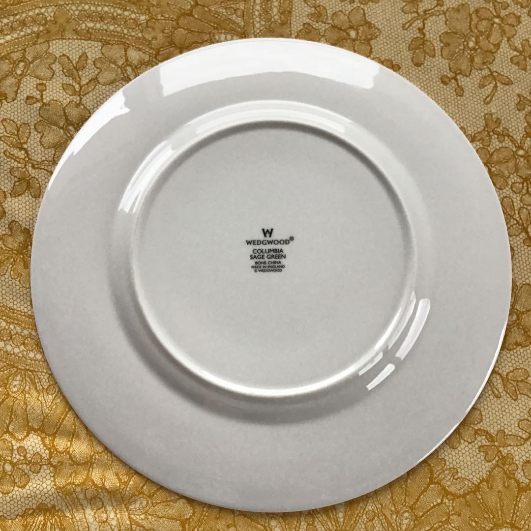 WEDGEWOOD コロンビアセージグリーン　ペアディナープレート　美品　希少