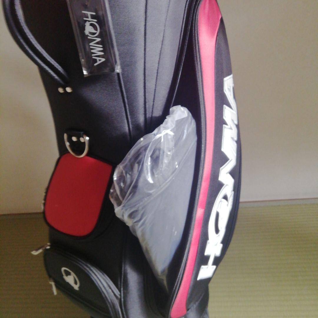 HONMA キャディバッグ 黒/赤　新品