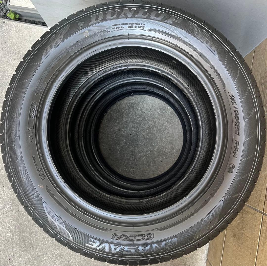 195/60R15 2024年製　溝9.8分山　ダンロップ　エナセーブ