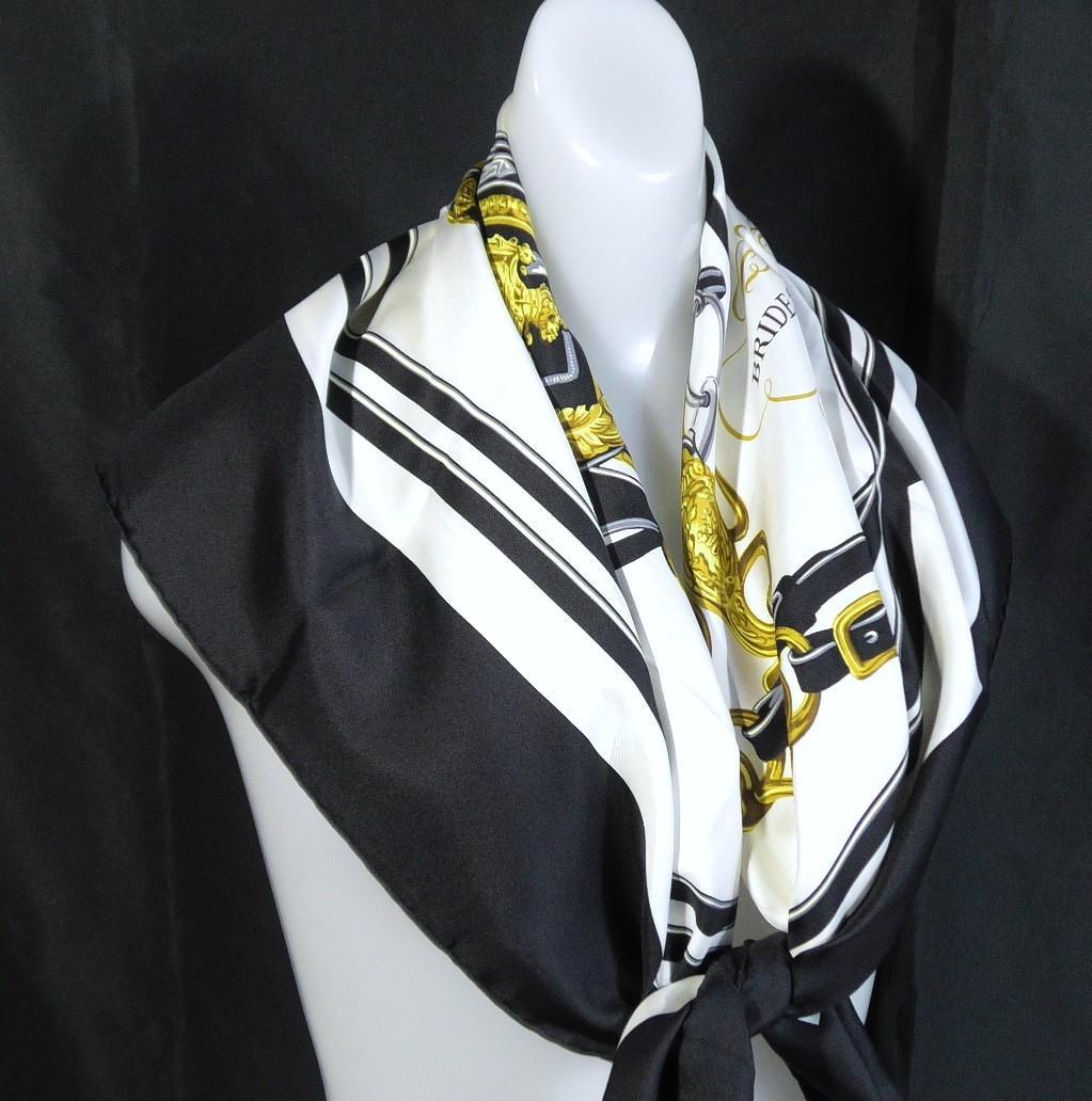 新品未使用品　HERMES エルメス　大判スカーフ　カレ90　 D533