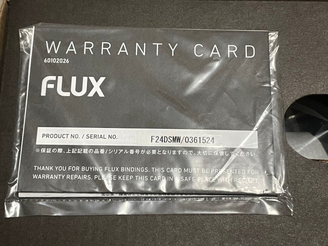 FLUX DS ホワイト Mサイズ ビンディング バインディング 白 23-24