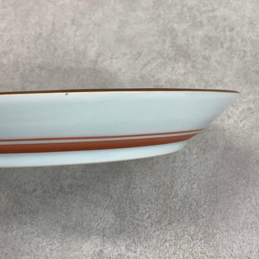 高橋誠 色絵木蓮文皿 冊子付き 紫木蓮 直径26cm 花 丸皿