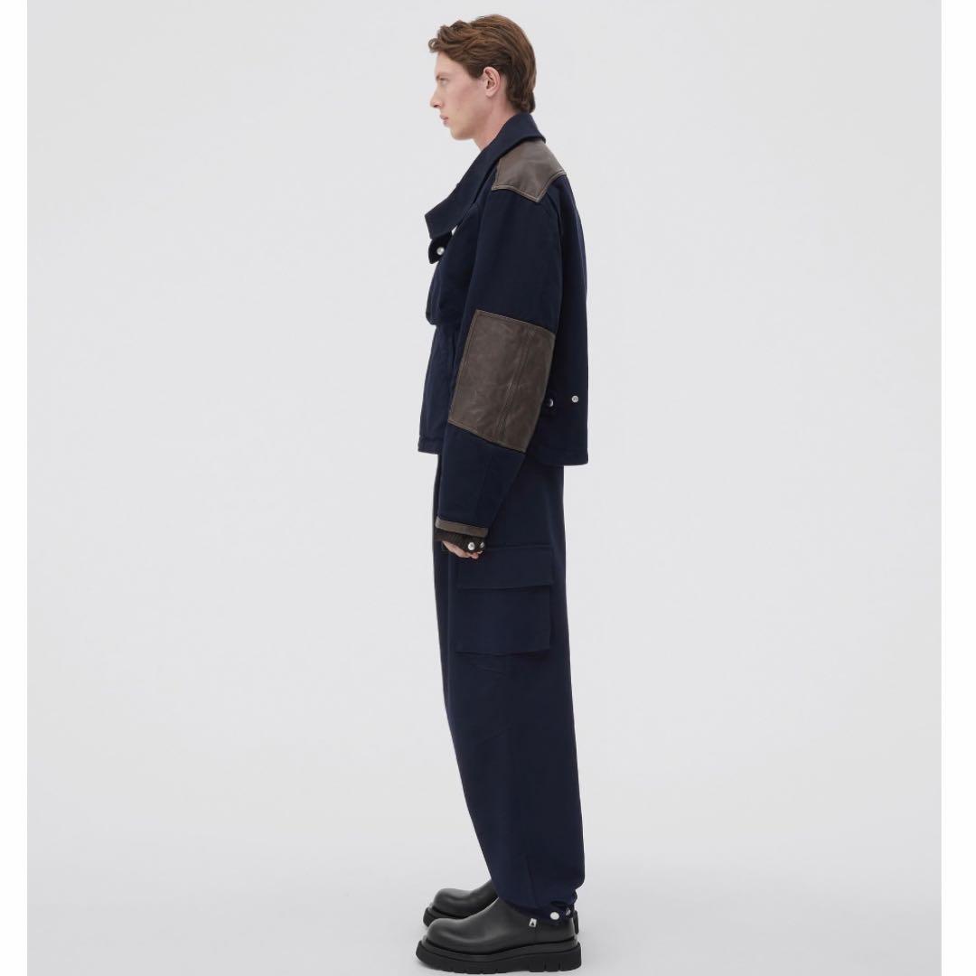 BOTTEGA VENETA ボッテガヴェネタ コットン レザー ジャケット