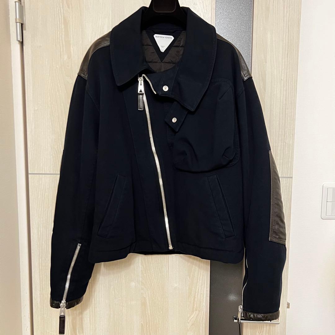 BOTTEGA VENETA ボッテガヴェネタ コットン レザー ジャケット